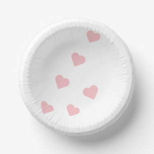 Bols En Carton Coeurs roses