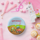 Bols En Carton Colful Birthday Boy Monster Trucks with Age (Fête)