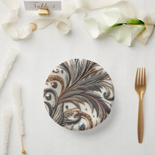 Bols En Carton Conception Baroque somptueuse avec aspect pierre p (Mariage)