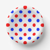 Bols En Carton Conception de points noirs blancs rouges bleus  (Recto)