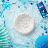 Bols En Carton Confetti Pastels (Points) (Fête)