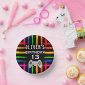 Bols En Carton Contrôleur de jeu vidéo Neon Jeu fête d'anniversai (Fête)