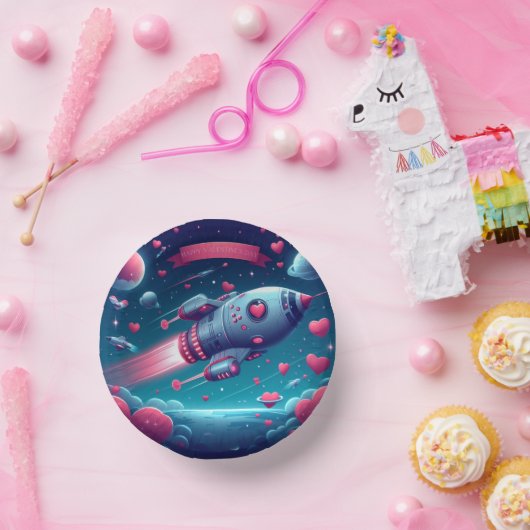 Bols En Carton Cool/futuriste la Saint Valentin (Fête)