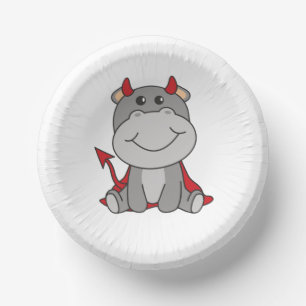 Bols En Carton Costume de sorcière hippo Halloween mignon