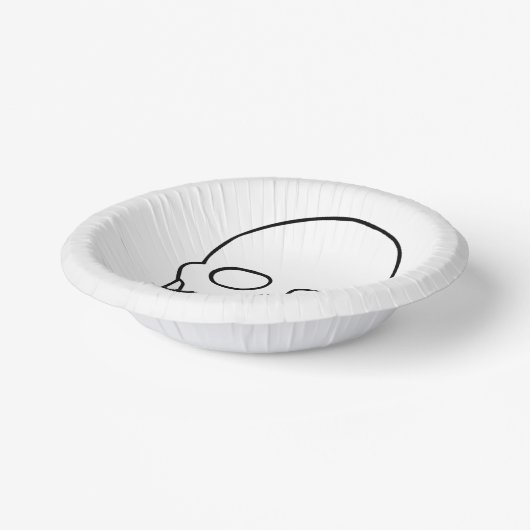 Bols En Carton Crâne - noir et blanc (Angulaire)