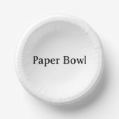 Bols En Carton Créez Votre Propre Bol en Papier Simple Personnali (Recto)