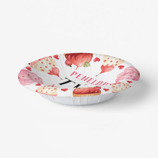 Bols En Carton Crème glacée mignonne Deux filles douces fête d'an (Angulaire)