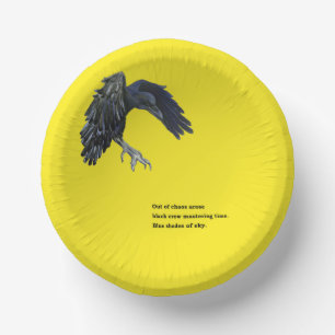 Bols En Carton Crow noir et Haiku