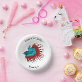 Bols En Carton Crowntail betta fish dessin animé (Fête)