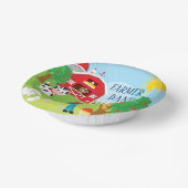 Bols En Carton Cute Barnyard Animaux, Fermier, Tracteur Anniversa (Angulaire)