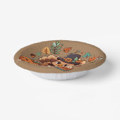 Bols En Carton Cute caricature Thanksgiving dinde et citrouille (Angulaire)