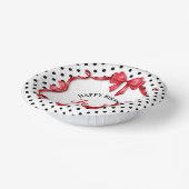 Bols En Carton Cute Crimson Bow Birthday (Angulaire)