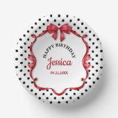 Bols En Carton Cute Crimson Bow Birthday (Recto)