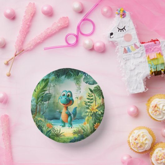Bols En Carton Cute Dinosaur Papier Bowl (Fête)