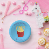 Bols En Carton Cute kawaii frites fast food dessin animé (Fête)