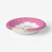 Bols En Carton Cute Magique Unicorn Hot rose Fille fête d'anniver (Angulaire)