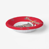 Bols En Carton Cute merry Hippo christmas tree zoo safari Xmas  (Angulaire)