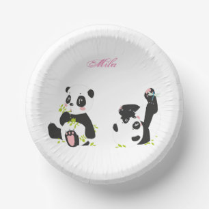 Bols En Carton Cute pandas