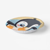 Bols En Carton Cute Penguin Face safari zoo jungle Anniversaire (Angulaire)