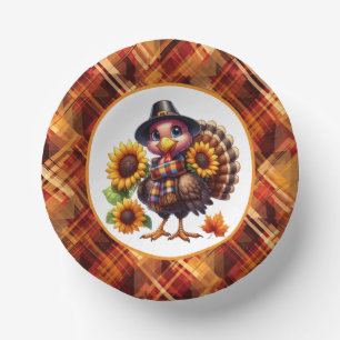 Bols En Carton Cute Thanksgiving Tasses de dinde de Fête Papier