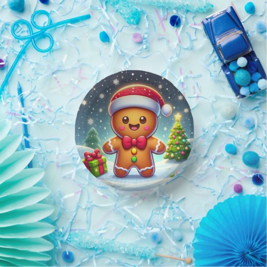 Bols En Carton Cute Whimsical Noël/homme en pain d'épices d'hiver (Fête)