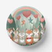 Bols En Carton Cute Woodland Creature arc-en-ciel valentine's (Recto)