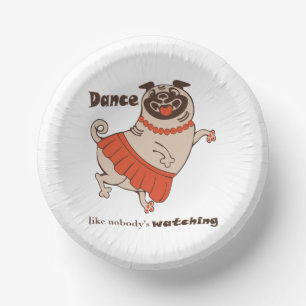 Bols En Carton Danse comme personne ne regarde Carlin Girl