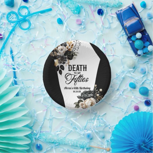 Bols En Carton Décès à mes cinquante Floral 60e Anniversaire (Fête)