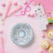 Bols En Carton Dentelle en céramique bleu et flocons de neige (Fête)