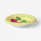 Bols En Carton Des radis mignons chantant des légumes de dessin a (Angulaire)