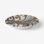 Bols En Carton Design baroque glamour avec Parties scintillant et (Angulaire)