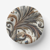 Bols En Carton Design baroque glamour avec Parties scintillant et (Recto)