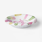 Bols En Carton Deux Cool Pink Retro Popsicle 2ème anniversaire fê (Angulaire)