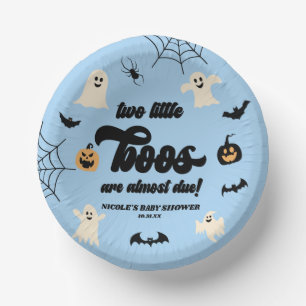 Bols En Carton Deux petits boos jumeaux Baby shower d'Halloween