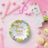 Bols En Carton Deux Rex Dinosaur 2ème fête d'anniversaire (Fête)