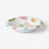 Bols En Carton Deux Rex Dinosaur 2ème fête d'anniversaire (Angulaire)