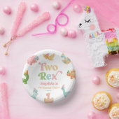 Bols En Carton Deux Rex Dinosaur 2ème fête d'anniversaire (Fête)