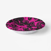 Bols En Carton Déversement - Magenta et noir (Angulaire)