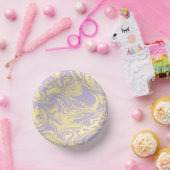 Bols En Carton Déversement - Pastel Jaune et Violet (Fête)