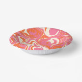 Bols En Carton Déversement - rose, orange et crème (Angulaire)