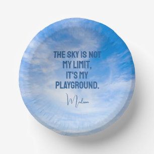 Bols En Carton Devis Sky de nom personnalisé