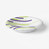 Bols En Carton Diagonales en vert citron vert et violet (Angulaire)