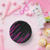 Bols En Carton Diagonales - rose, violet, bleu et noir (Fête)