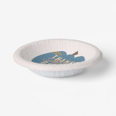 Bols En Carton Dîner Thanksgiving Citrouille bleu (Angulaire)