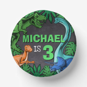 Bols En Carton Dinosaur Anniversaire Dino Trex Préhistorique Garç