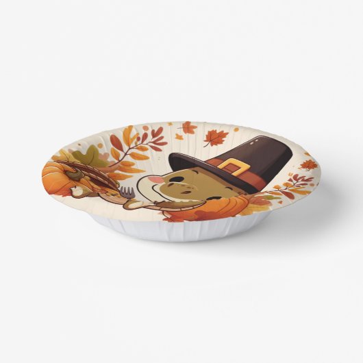 Bols En Carton Dinosaur de Thanksgiving mignon (Angulaire)