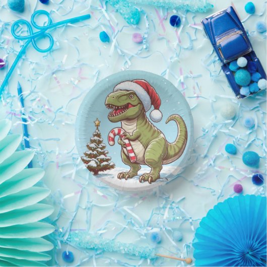 Bols En Carton Dinosaure sucre de canne de Noël mignon (Fête)