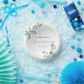 Bols En Carton Douche de mariage au script eucalyptus aquarelle (Fête)