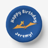 Bols En Carton Drôle mignon dessin animé de pterodactyle volant o (Recto)