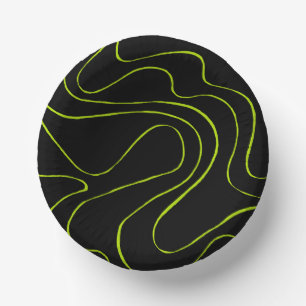 Bols En Carton Ebb et flux 2 en Lime vert et noir
